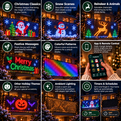 Noleux - Smart Animated LED Curtain Lights